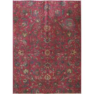 Tapis luxueux, artisanal, au design floral vintage, fabriqué en laine et coton naturels, pour la décoration des sols de la maison et du bureau. - Product Image 1