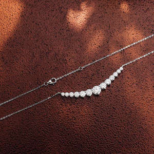 Colgante de diamante de moissanita de excelente calidad con diseño clásico, ideal para la colección de joyas de novia para mujer de proveedor indio - Product Image 2