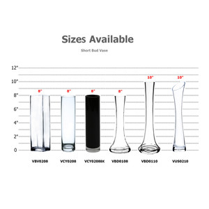 VBV0208 <b>Square</b> Glass Block <b>Vase</b> Handblown PC Crystal Modern Minimalist Classic Design for Home Decoration 2 X 8 - Product Image 2