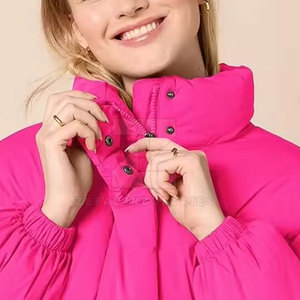 Chaqueta Acolchada para Mujer, Diseño Popular, para Invierno, Transpirable, Ecológica, Impermeable, Personalizable por Delante, Largo Regular - Product Image 4