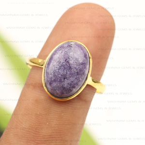 Vente chaude Naturel Violet Charoite Anneau 925 En Argent Sterling Bohème Bijoux À La Mode Bagues De Mariage Partie Fournisseur De Confiance - Product Image 2
