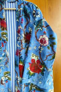 Handmade Velvet <b>Kimono</b>, Floral Print Velvet <b>Kimono</b> <b>Robes</b>, <b>Long</b> Cotton Velvet <b>Robes</b>, Soft Winter <b>Robes</b>, Winter <b>Kimono</b> Gift for h - Product Image 4