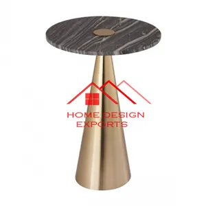 Golden finished Metal Base With italian Marble Top Nasting Table Furniture For Weedign home Office Decor Morden Furniture