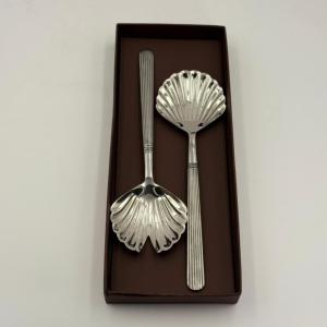 Ensemble de couverts en métal au design unique, lot de 2, fabriqué à la main pour une utilisation domestique en cuisine, ensemble de cuillères en métal, fournisseur en gros à bas prix - Product Image 4