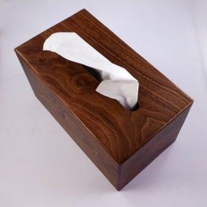 Made of Wood and Bamboo Material Tissue <b>Box</b> Classic Square Shape Tissue <b>Box</b> Bathroom Tissue Holder Napkin Accessories <b>for</b> <b>Sale</b> - Product Image 4