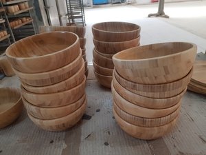 Ciotola di bambù naturale durevole zuppa di legno ecologica/insalata/frutta/Snack <span class=keywords><strong>Bowl</strong></span> Decor Made In Vietnam - Product Image 4