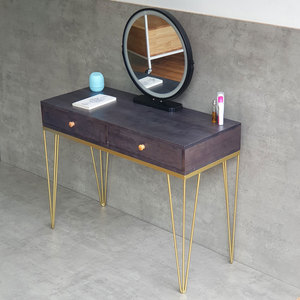 โต๊ะเครื่องแป้งเจ้าหญิงไม้ยางพารา 4 ลิ้นชัก 100x40 ซม. BTD68069 - Product Image 4