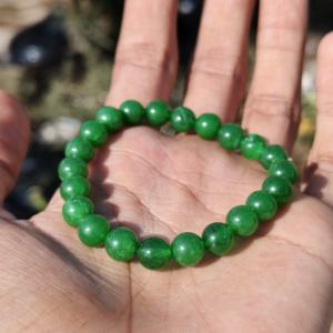 Handmade Luxury <b>Adjustable</b> Beaded <b>Bracelets</b> for Men Women's Natural Gemstone Jade Jewelry 925 Silver Plating Gift Occasion - Product Image 2