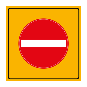 Señal de Prohibido el Paso TT-4 de 90x90 cm para Jardín y Césped, Señalización Exterior de Alta Visibilidad - Product Image 3
