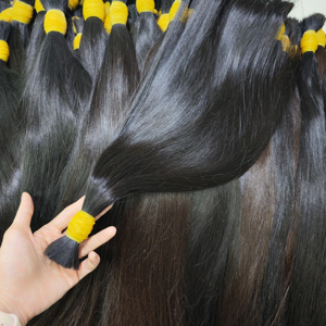 Venta caliente 100% vietnamita cutícula completa extensiones de cabello crudo a granel de alta calidad al por mayor cutícula completa pelo crudo liso para cabello - Product Image 1