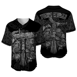 Ropa deportiva personalizada en blanco y negro cosida, camiseta de béisbol y softbol de alta calidad para ropa de equipo, las mejores camisetas de béisbol con sublimación - Product Image 6