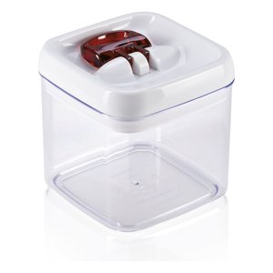 Barattolo de Plástico (1Lt) FRESH & EASY Blanco y Transparente 31209 - Product Image 1