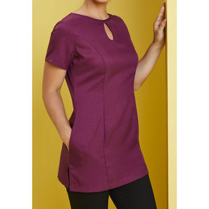 New <b>Work</b> Garments for Women Fashionable Beauty Salon Uniform Wraparound Style <b>Tunic</b> Polyester for Spa Workwear Beautician - Product Image 5