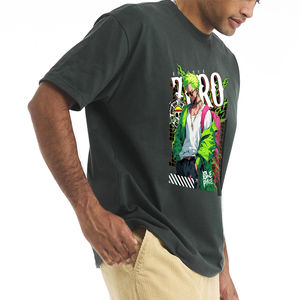 Camiseta de Hombre de Alta Calidad, 100% Algodón, Impresión Digital Sólida, Transpirable, Corte Holgado, con Logotipo Personalizado - Product Image 1