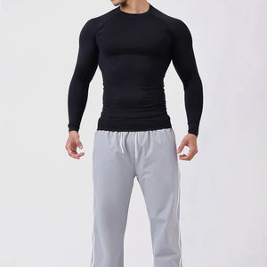 Best Quality Cheap Price <b>Men</b> <b>Compression</b> Shirts Casual Knitted Affordable Price <b>Compression</b> Shirts with Custom Design - Product Image 4