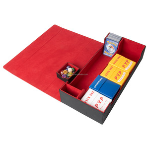 Estuche Protector de Cartas de Cuero PU Premium 550, Caja de Almacenamiento para Mazos de Cartas - Perior - Product Image 6