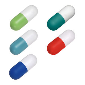 Balle anti-stress personnalisée en forme de capsule, balle en mousse de soutien émotionnel et motivationnel, jouet anti-stress en forme de pilule, cadeaux promotionnels - Product Image 6