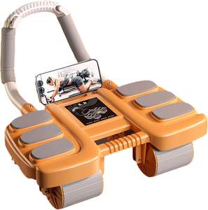 Factory Home Gym <span class=keywords><strong>Principiantes</strong></span> Smart Recoil Abdominal Trainer Roller Auto Return Ab Wheel Roller <span class=keywords><strong>con</strong></span> resorte de acero inoxidable - Product Image 1