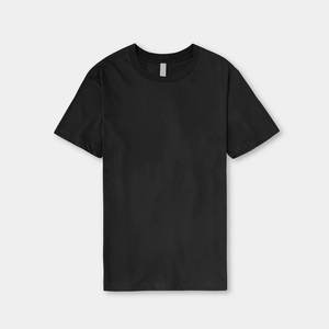 Custom Slim Fit 100% algodón y poliéster/algodón manga corta cuello redondo sólido Logo impreso camisetas para hombre - Product Image 2