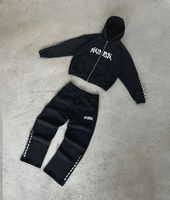 Chándal Unisex de Invierno con Capucha, de Algodón de Alta Calidad, con Cordón Ajustable, Diseño 2 en 1, Transpirable, de Secado Rápido, Peso Medio, Totalmente Personalizable