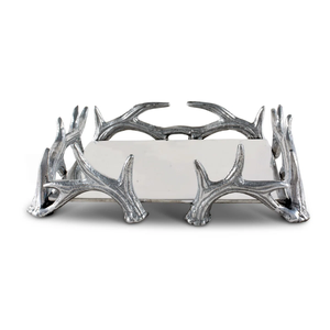 Unique Shape Antler Look <b>Silver</b> Finished Metal <b>Napkin</b> Holder Aluminum Metal Fancy Style Luxury Handmade Home Decorative - Product Image 1
