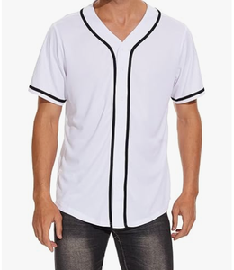 Maillots de baseball unisexes à boutons, chemises imprimées respirantes, ensembles de sport de softball, t-shirts actifs - Product Image 1