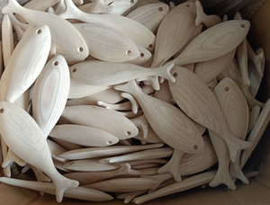 Sculpture de poisson en bois artisanal _ Décoration artisanale en bois unique _ Pour la maison, la table, le mur ou pour les cadeaux - Product Image 5