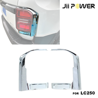 Bande de recouvrement chromée en ABS pour feux arrière, installation adhésive, gauche et droite, décoration extérieure de voiture pour Toyota Land Cruiser LC250 2024+