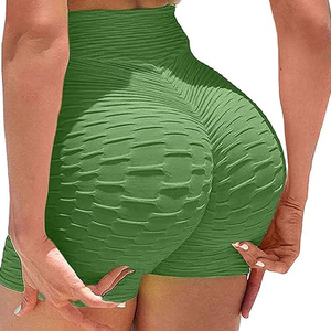 Pantalones cortos de Yoga de cintura alta de calidad superior 2025 con bolsillos Entrenamiento Gimnasio Correr Pantalones cortos deportivos de cintura media para fitness - Product Image 4