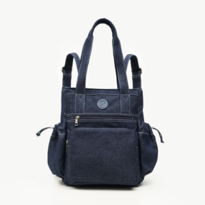 กระเป๋าผ้าแคนวาสระดับพรีเมียม พร้อมฟังก์ชันการใช้งานแบบกระเป๋าถือและกระเป๋าเป้  พร้อมซิปปิด  ช่องใส่แล็ปท็อป และดีไซน์ช่องเก็บของอเนกประสงค์ - Product Image 1