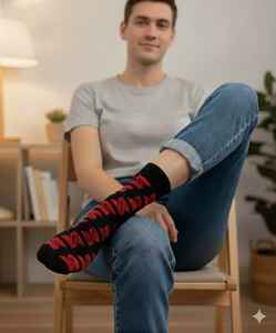 Chaussettes d'hiver pour femmes, épaisses, en coton, idéales pour la maison, le bureau, l'école, la randonnée, cadeaux promotionnels de Noël, chaussettes avec votre logo - Product Image 5