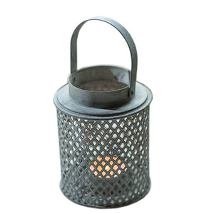 Fabricant de bougies chauffe-plat en métal fini antique Bougeoir Décoration de fête de mariage Lampe à thé en métal en fer Votive avec plateau - Product Image 1