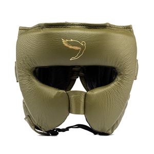 Protector de Cabeza de Boxeo Ajustable, Protección Facial Completa, Color Verde, Personalizable, para Entrenamiento de Artes Marciales, Kickboxing, MMA, Seguridad, OEM - Product Image 1