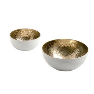 Tazón para servir de almacenamiento de frutas y dulces con diseño de Metal de alta calidad, tazón para servir ensalada personalizado con estilo moderno - Product Image 5