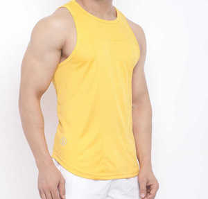 Camisetas de Gimnasio de Color Sólido de Alta Calidad, Camisetas Deportivas Personalizadas con Canalé para Hombre, Talla Estadounidense, Camisetas de Tirantes Elásticas para Hombre Musculoso - Product Image 5