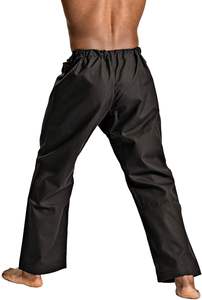 Pantalones de Karate de peso pesado Negro, blanco o camuflaje 100% algodón 12oz Cintura con cordón tradicional - Product Image 3