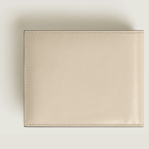 Genuine Leather Slim <b>Fold</b> <b>Wallet</b> Cloudy Beige Minimalist Design Unisex Daily Use RFID Blocking Vintage - Product Image 6