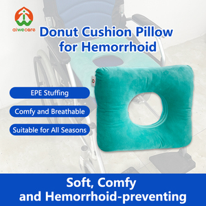 Coussin respirant en maille Aiwecare pour soulager la pression, escarres, hémorroïdes, <span class=keywords><strong>fracture</strong></span> du <span class=keywords><strong>coccyx</strong></span>, fournitures de rééducation thérapeutique, vert - Product Image 5