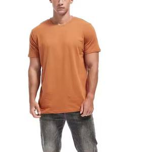 T-shirt de haute qualité pour hommes Premium 100% coton poids lourd en gros plaine en vrac T-shirts pour hommes avec logo d'impression bouffante - Product Image 3