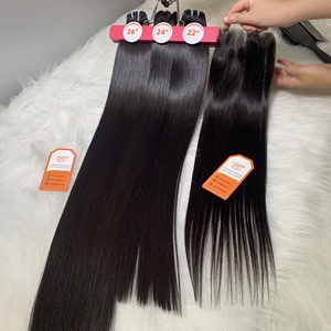 Extensiones de Cabello Humano Liso con Puntas Marrones al por Mayor, Cabello Humano Vietnamita 100% con Cutícula Intacta, Trama Doble a Máquina - Product Image 6