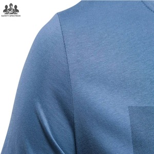 Camiseta de Manga Corta para Hombre, Tejida, de Fibra de Algodón Sólida, Transpirable, Casual, Ecológica, de Secado Rápido, Diseño Liso de Alta Calidad, Estampado Digital - Product Image 3