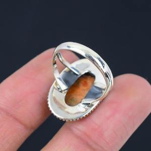 Bague de fiançailles en argent sterling fait à la main avec cadre en rubis Style Boho pour femmes à la mode - Product Image 2