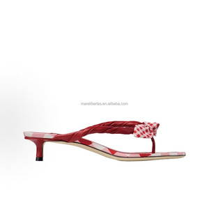 Sandalias de Playa JC Summer Casual para Mujer, Modelo Liss 35, Diseño de Lazo en Cuero Premium, Punta Redonda, Tacón Bajo - Product Image 3