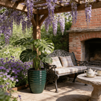 Pots de fleurs en céramique de style américain moderne, faits à la main, écologiques, légers, finition noire brillante, pour la maison et le jardin