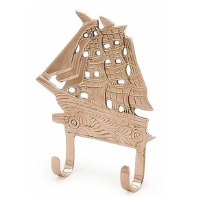 Crochet mural fait à la main en gros Article d'artisanat indien en laiton massif de style moderne Produit de qualité supérieure Laiton massif Design unique - Product Image 3