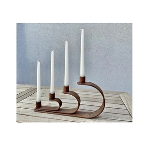 Modern minimalist metal <b>candle</b> holders for tealight <b>taper</b> and pillar <b>candles</b> ideal for home office bedroom decor - Product Image 2