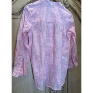 Blusa de Popelina con Estampado Artesanal en Rosa, para Mujer, Bordado Floral, Estilo Chino, Asimétrica, con Volantes y Encaje, Tallas XS-XL Disponibles - Product Image 2