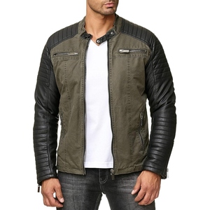 Chaqueta de Cuero de Oveja Genuina para Hombre, Chaqueta de Motociclista de Cuero Real Suave, Prenda Exterior Informal y Moderna - Product Image 3