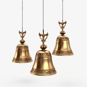 Adorno de campana colgante de Navidad Diseño vintage de metal para decoraciones de Árboles de vacaciones y decoración interior festiva - Product Image 2