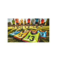 Chaleco de entrenamiento reversible de Baberos de fútbol de malla de sublimación para ropa deportiva de fútbol